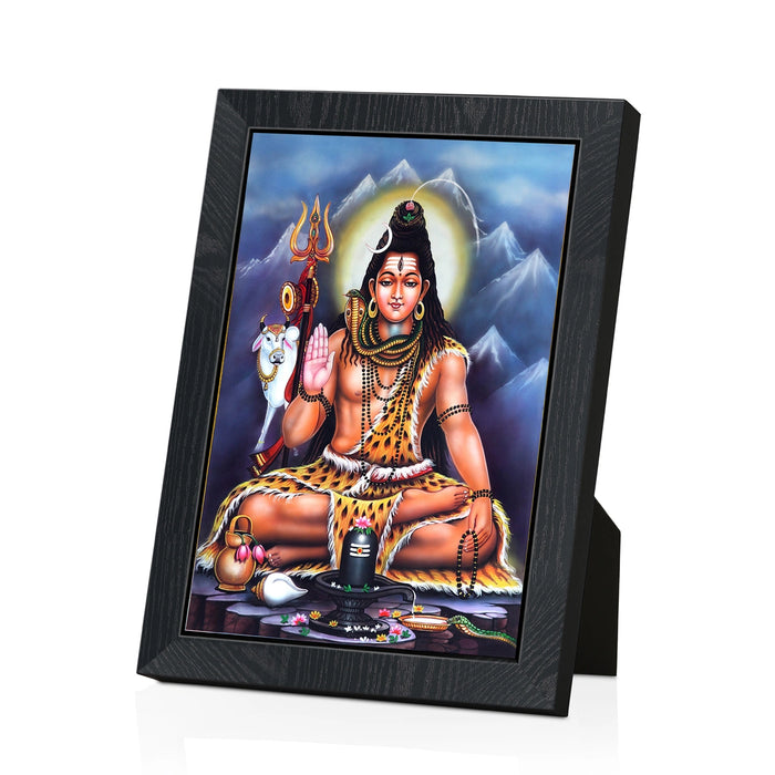 Shivan Photo Frame | Lord Shiva Divine Wall Frame for Living Room & Pooja Space