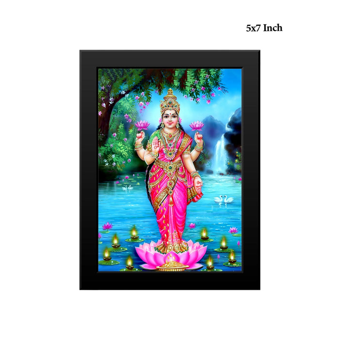 Lakshmi Standing Photo Frame | Goddess Lakshmi Lotus Picture Frame for Living Room & Pooja Space