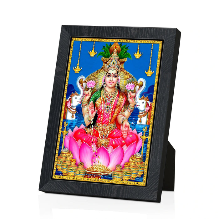 Varalakshmi Photo Frame | Goddess Varalakshmi Lotus Wall Frame for Living Room
