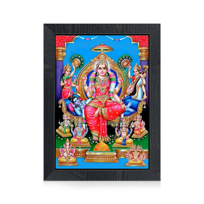 Lalita Parameshwari Photo Frame | Goddess Lalita Tripura Sundari Wall Frame for Living Room & Pooja Space