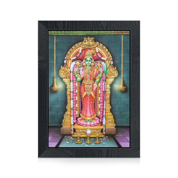 Abhirami Amman Wall Frame | Goddess Abhirami Standing Photo Frame for Pooja Space