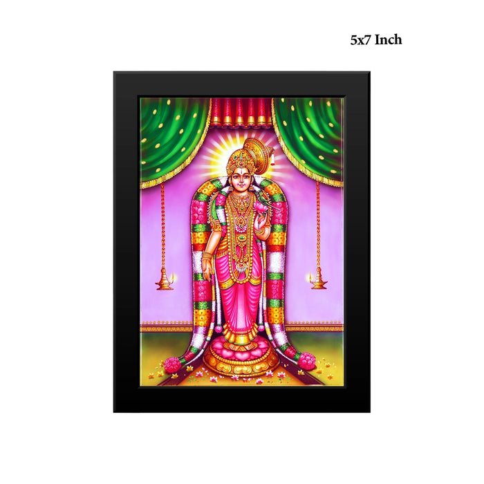 Andal Photo Frame | Sri Andal with Parrot & Lotus Picture Frame for Living Room & Pooja Space