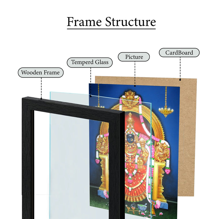 Goddess Padmavathi Thayar Photo Frame | Tiruchanur Lakshmi Devi Wall Frame for Pooja Room & Home