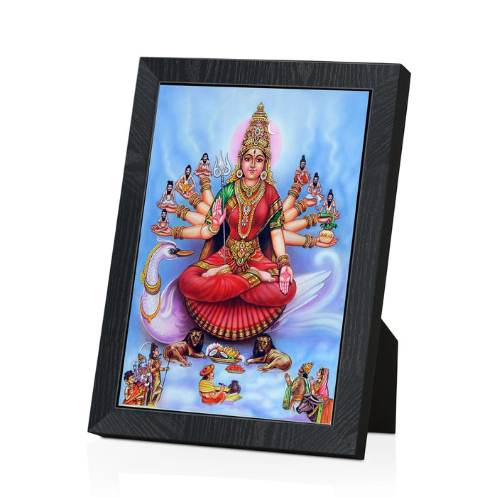 Goddess Ayur Devi Photo Frame | Divine Ayur Mata Picture Frame for Living Room & Pooja Space