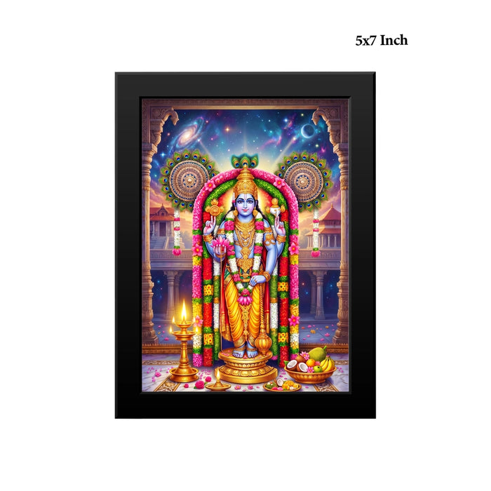 Guruvayurappan Picture Frame | Lord Guruvayur Krishna Photo Frame for Home & Pooja Room