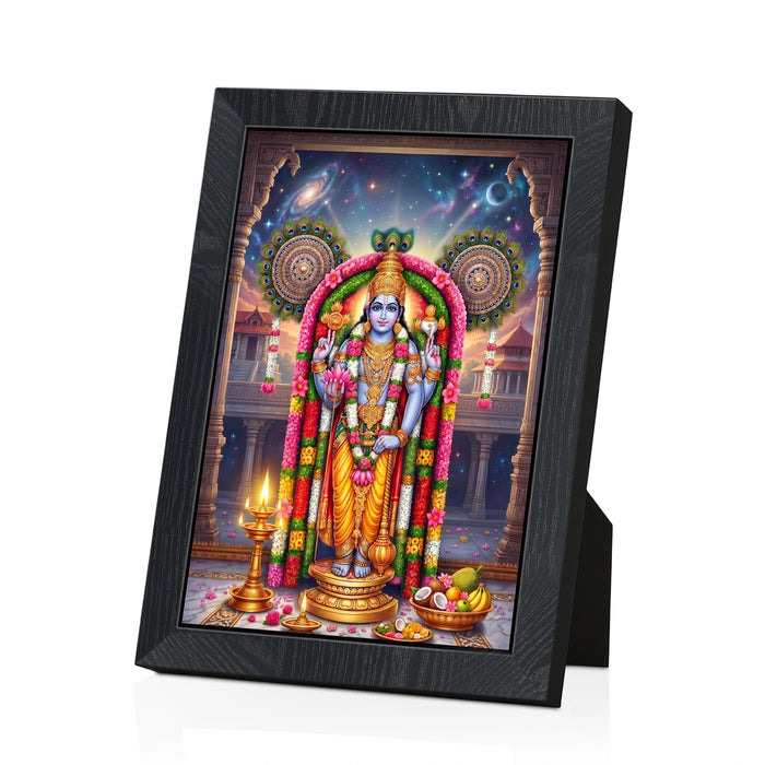 Guruvayurappan Picture Frame | Lord Guruvayur Krishna Photo Frame for Home & Pooja Room