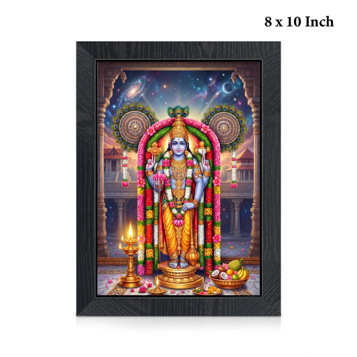 Guruvayurappan Picture Frame | Lord Guruvayur Krishna Photo Frame for Home & Pooja Room