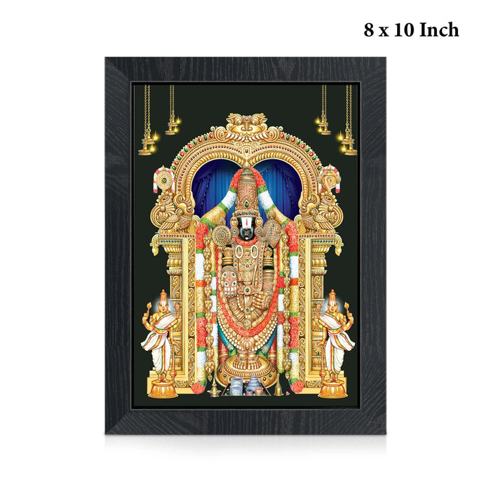 Lord Venkatachalapathi Wall Frame | Sri Venkateswara Swamy Photo Frame for Living Room & Pooja Space