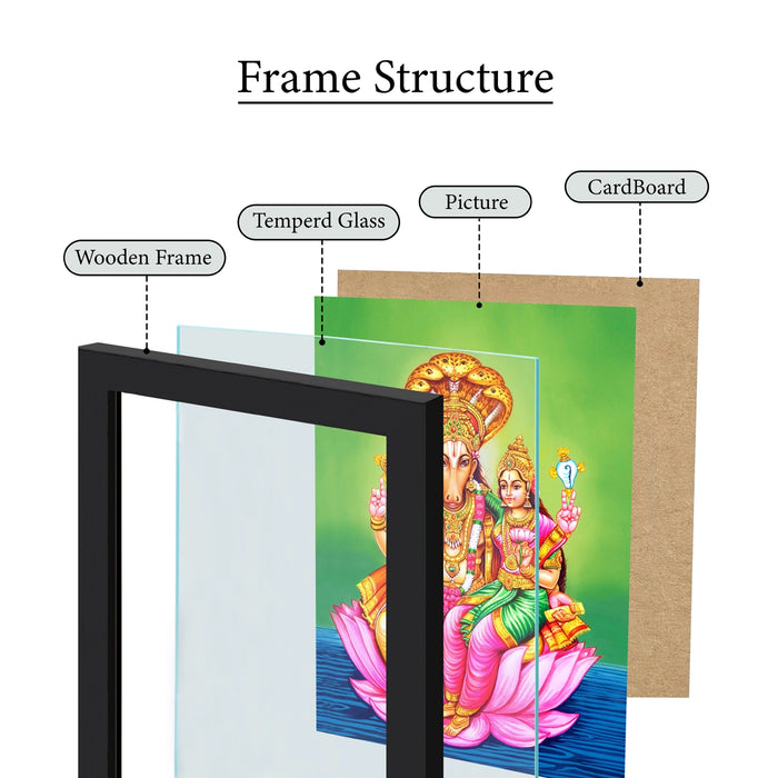 Sri Hayagreevar Photo Frame | Lord Hayagriva Picture Frame for Home & Pooja Room