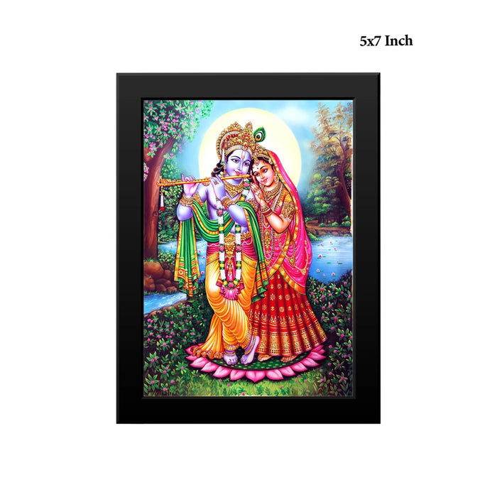 Radha Krishna Picture Frame | Divine Radha Krishnar Photo Frame for Living Room & Pooja Space
