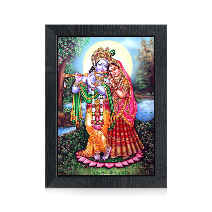Radha Krishna Picture Frame | Divine Radha Krishnar Photo Frame for Living Room & Pooja Space