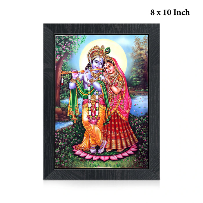 Radha Krishna Picture Frame | Divine Radha Krishnar Photo Frame for Living Room & Pooja Space