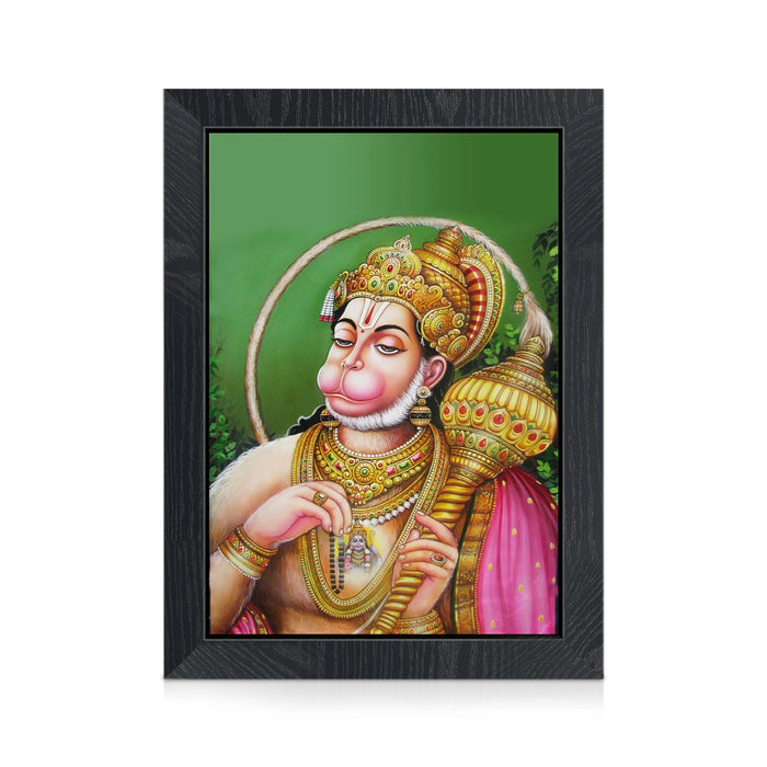 Lord Hanuman Photo Frame | Divine Bajrangbali Swamy Picture Frame for Living Room & Pooja Space