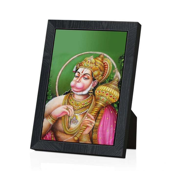 Lord Hanuman Photo Frame | Divine Bajrangbali Swamy Picture Frame for Living Room & Pooja Space