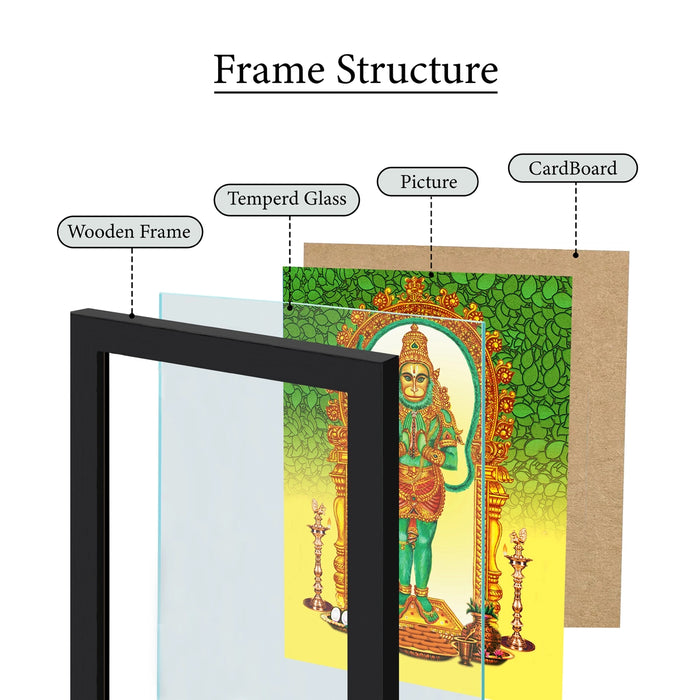 Vinu Anjaneyar Photo Frame | Divine Hanuman Swamy Picture Frame for Pooja Room