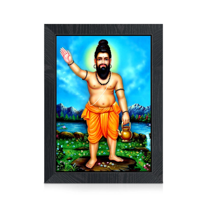 Agathiyar Siddhar Photo Frame | Divine Sage Agastya Maharishi Picture Frame for Home & Pooja Room