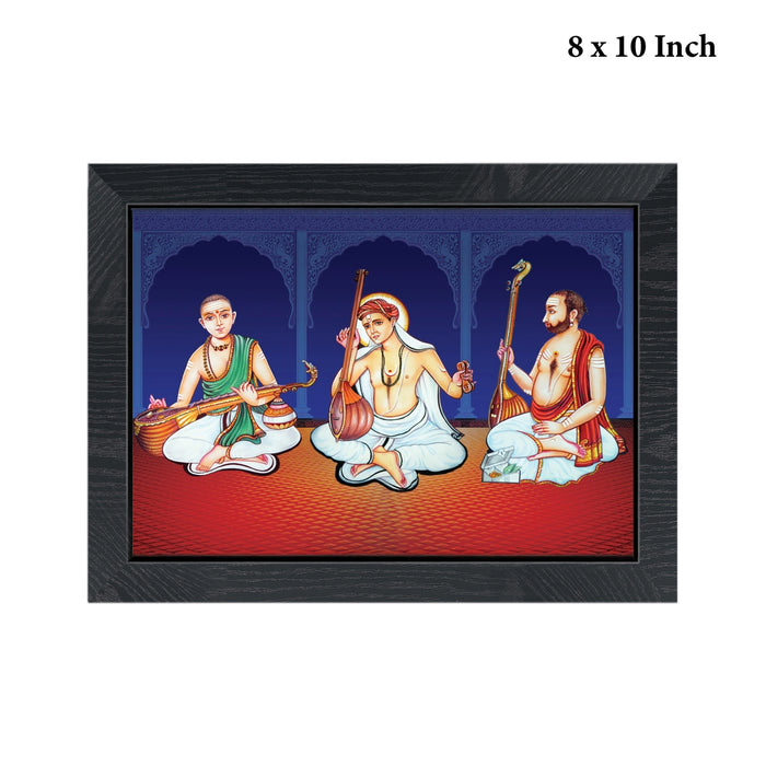 Mummoorthigal Wall Frame | Saint Tyagaraja, Muthuswamy Dikshitar & Shyama Shastri Photo Frame For Living Room