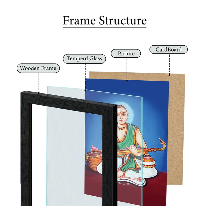 Sri Muthuswami Dikshitar Photo Frame | Carnatic Music Saint Photo Frame For Living Room