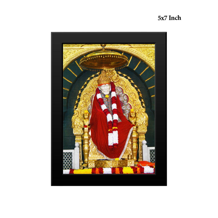 Shirdi Sai Baba Photo Frame | Sai Baba Picture Frame for Living Room & Pooja Space