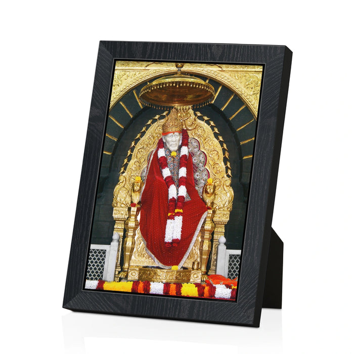 Shirdi Sai Baba Photo Frame | Sai Baba Picture Frame for Living Room & Pooja Space