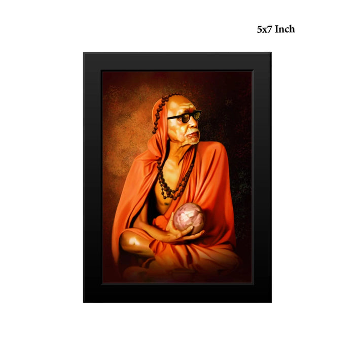 Sri Kanchi Paramacharya Photo Frame | Divine Mahaperiyava Wall Frame for Living Room & Pooja Space