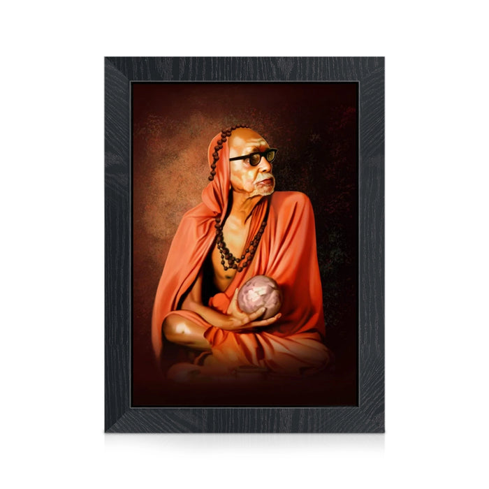 Sri Kanchi Paramacharya Photo Frame | Divine Mahaperiyava Wall Frame for Living Room & Pooja Space