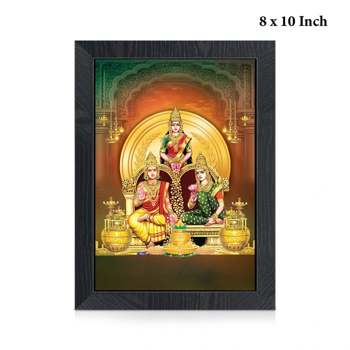 Lakshmi Kuberar Photo Frame | Divine Lord Kubera & Goddess Lakshmi Wall Frame for Living Room & Pooja Space