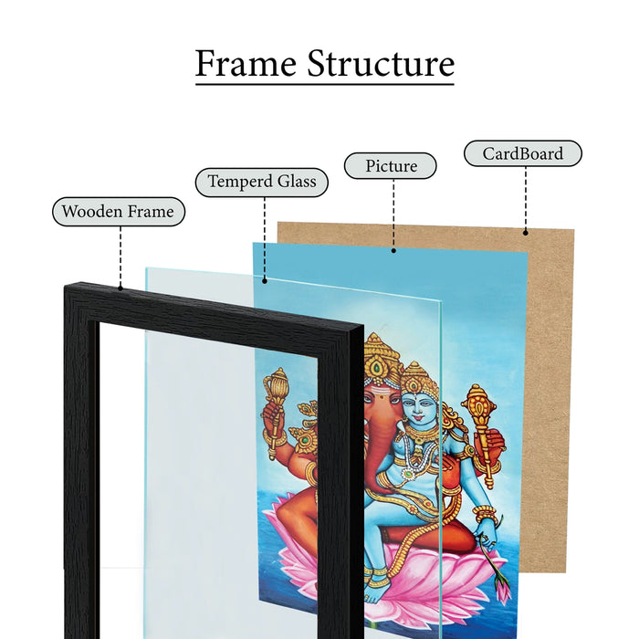 Siddhi Vinayakar Photo Frame | Divine Lord Ganesha Picture Frame for Pooja Room