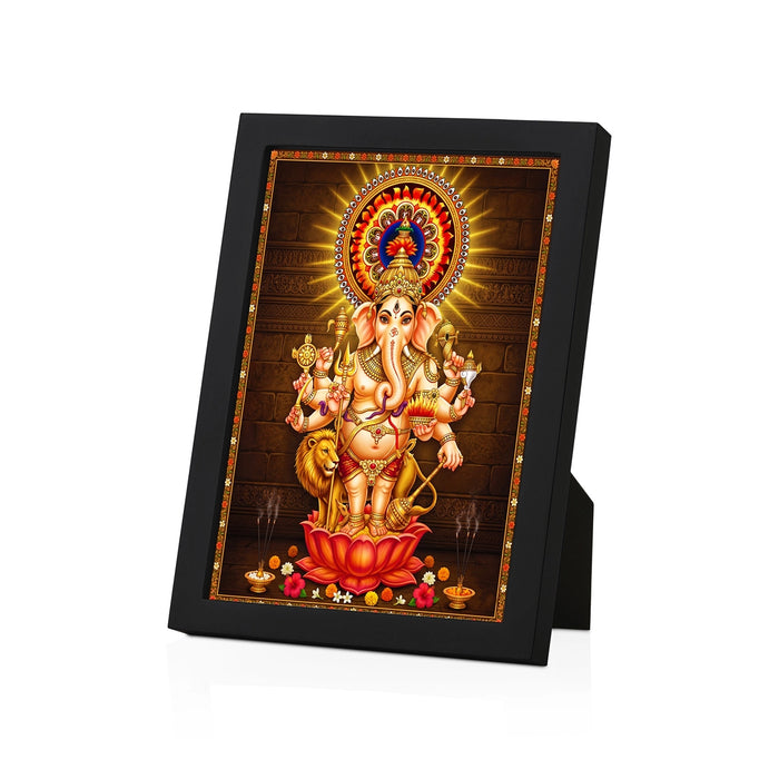 Shubha Drishti Ganesha Picture Frame | Lord Ganesha Vastu Photo Frame for Home & Pooja Room