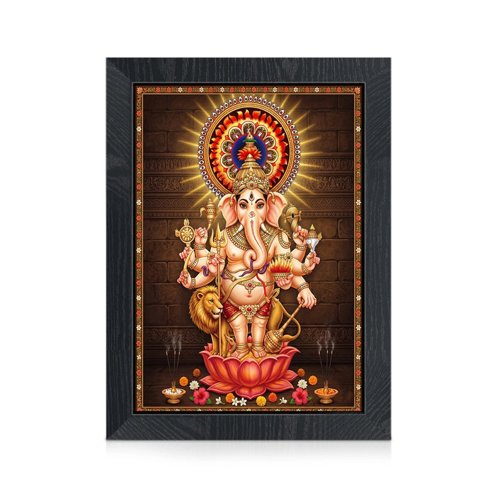 Shubha Drishti Ganesha Picture Frame | Lord Ganesha Vastu Photo Frame for Home & Pooja Room