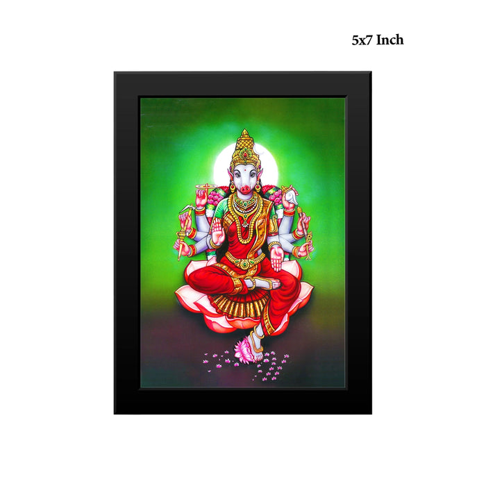 Sri Varahi Devi Photo Frame | Varahi Amman Wall Frame for Living Room & Pooja Space
