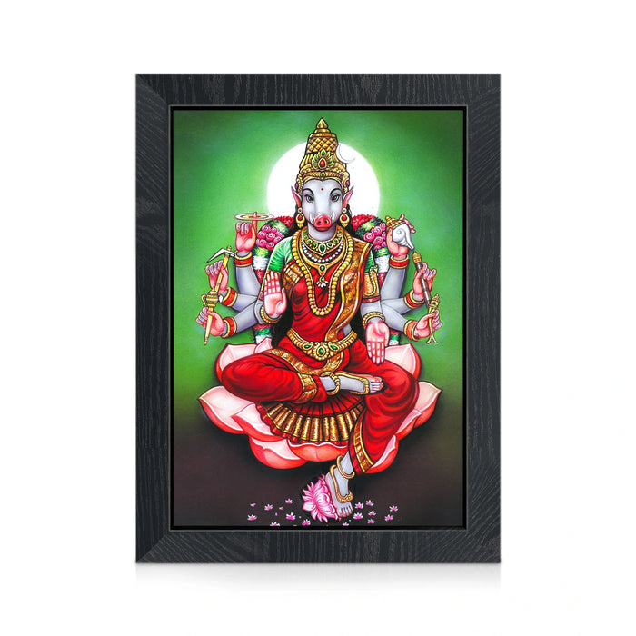 Sri Varahi Devi Photo Frame | Varahi Amman Wall Frame for Living Room & Pooja Space