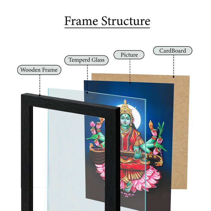Raja Shyamala Devi Picture Frame | Divine Sri Raja Shyamala Photo Wall Frame for Pooja Room