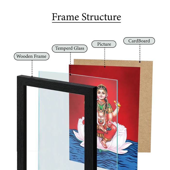 Bala Tripurasundari Photo Frame | Goddess Bala Tripurasundari Wall Frame for Living Room & Pooja Space