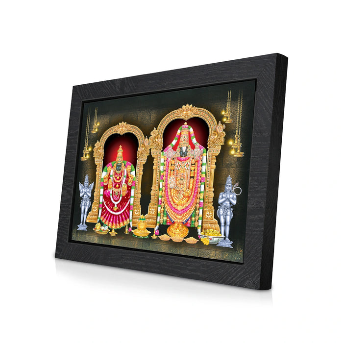 Balaji Thayar Photo Frame | Lord Venkateswara & Alarmelmanga Thayar Wall Frame for Home & Pooja Room