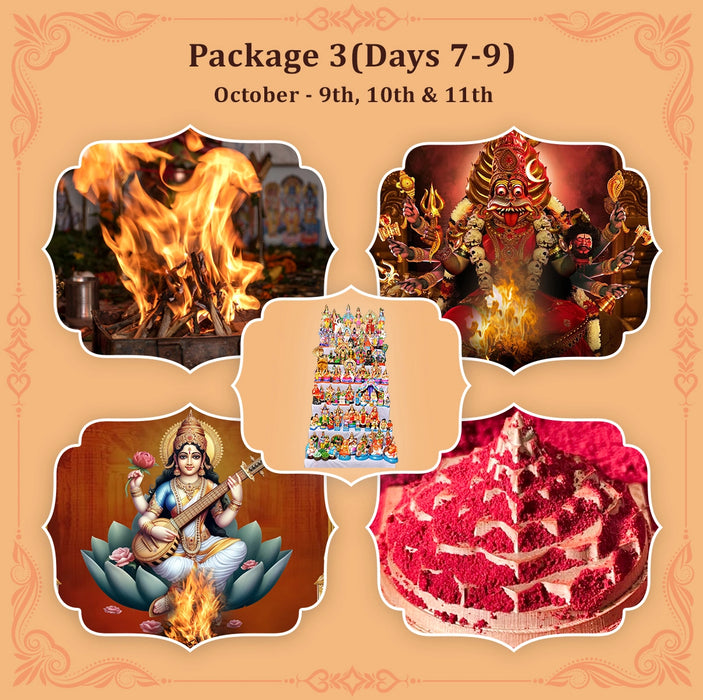 Navarathri-2024|Package 3( Days 6-9)  9th,10th & 11th(3rd Oct to 12th Oct)