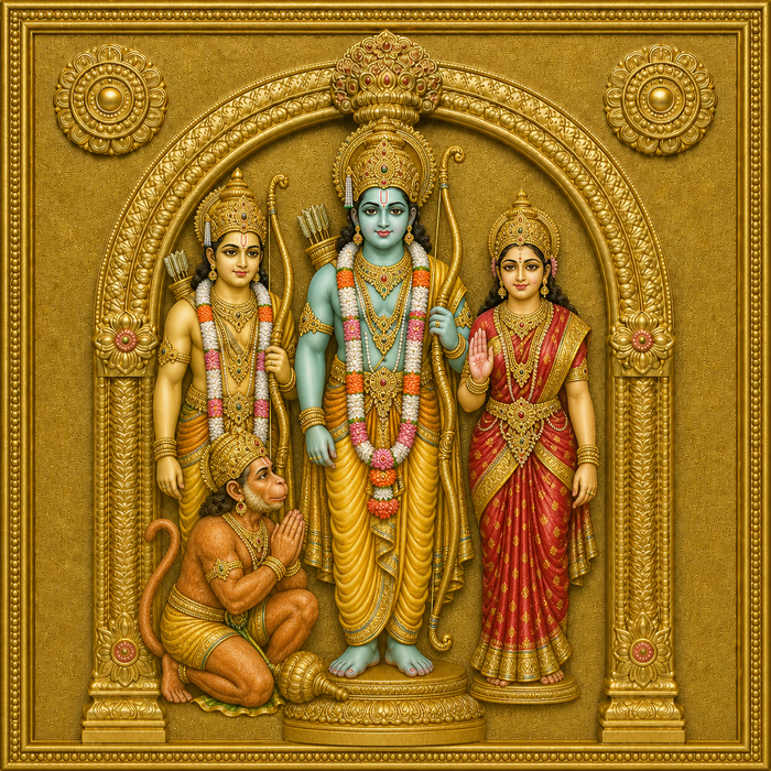 Ram Parivar Photo Frame | Ram Parivar Photo Frame for Pooja Room
