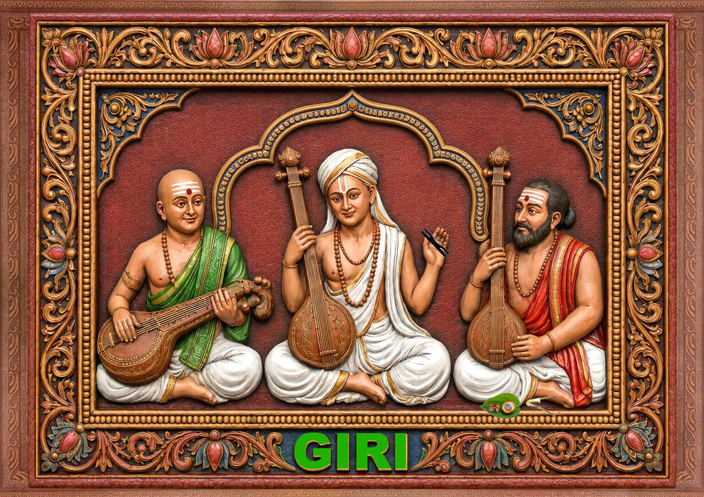 Sangeetha Mummoorthigal Photo Frame | Sangeetha Mummoorthigal Photo Frame for Pooja Room
