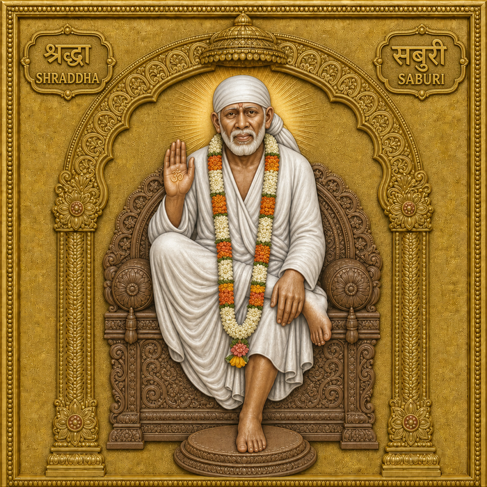 Shirdi Sai Baba Photo Frame | Shirdi Sai Baba Photo Frame for Pooja Room