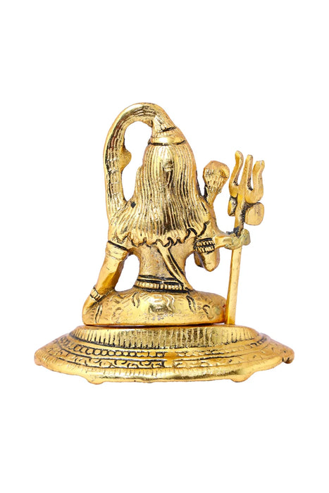 Shiva Statue - 4.5 Inches | Shiv Murti/ Aluminium Shivan Idol for Pooja/ 220 Gms Approx