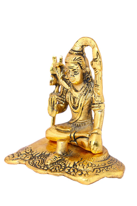 Shiva Statue - 4.5 Inches | Shiv Murti/ Aluminium Shivan Idol for Pooja/ 220 Gms Approx