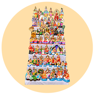 Golu Stands, Covers & Bommai