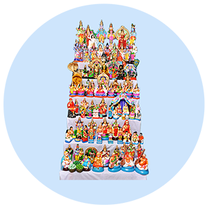 Golu Stands, Covers & Bommai