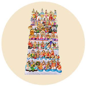 Golu Stands, Covers & Bommai