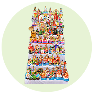 Golu Stands, Covers & Bommai