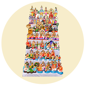 Golu Stands, Covers & Bommai
