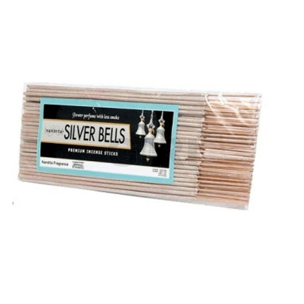 Nandita Silver Bells Premium Incense Sticks - 100 Gms | Scent Sticks/ Agarbathi/ Agarbatti For Peaceful Pooja